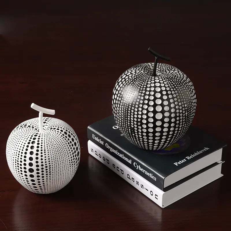 Nordic Resin Polka Dot Apple Decor