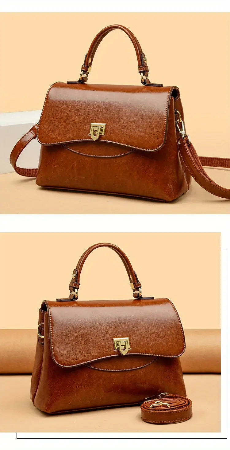 2025 New Vintage Retro Wax Leather Messenger Bags