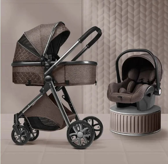 Stylish High View Lightweight 3 in 1 Pram and Strollers