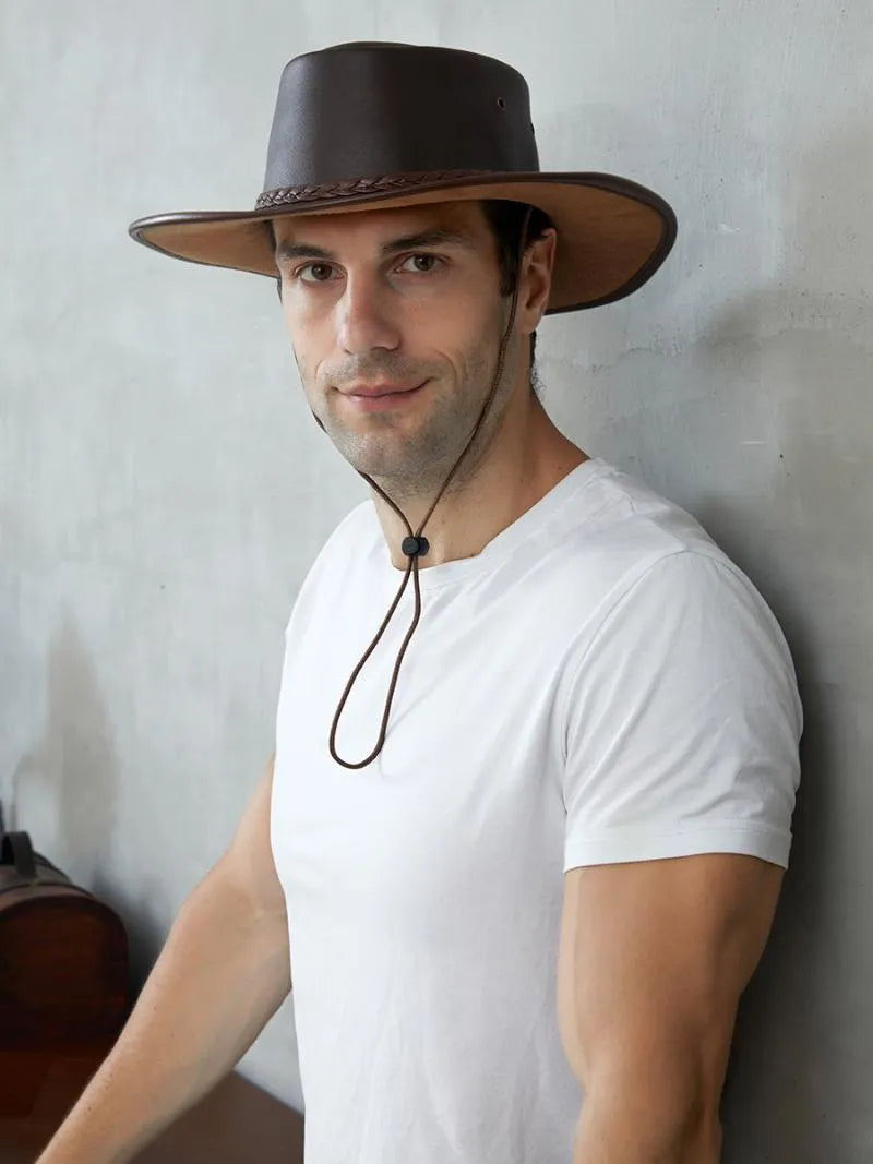 Azonee Cowboy Leather Hats