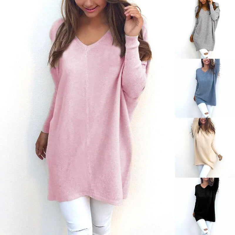 Cashmere Feel Longline Sweater