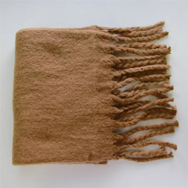 Cashmere Scarf with Tassels