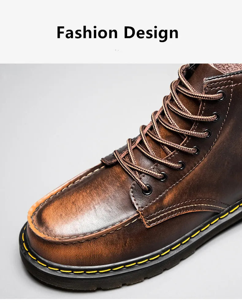 Randolph Cowhide Leather High-Top Boots