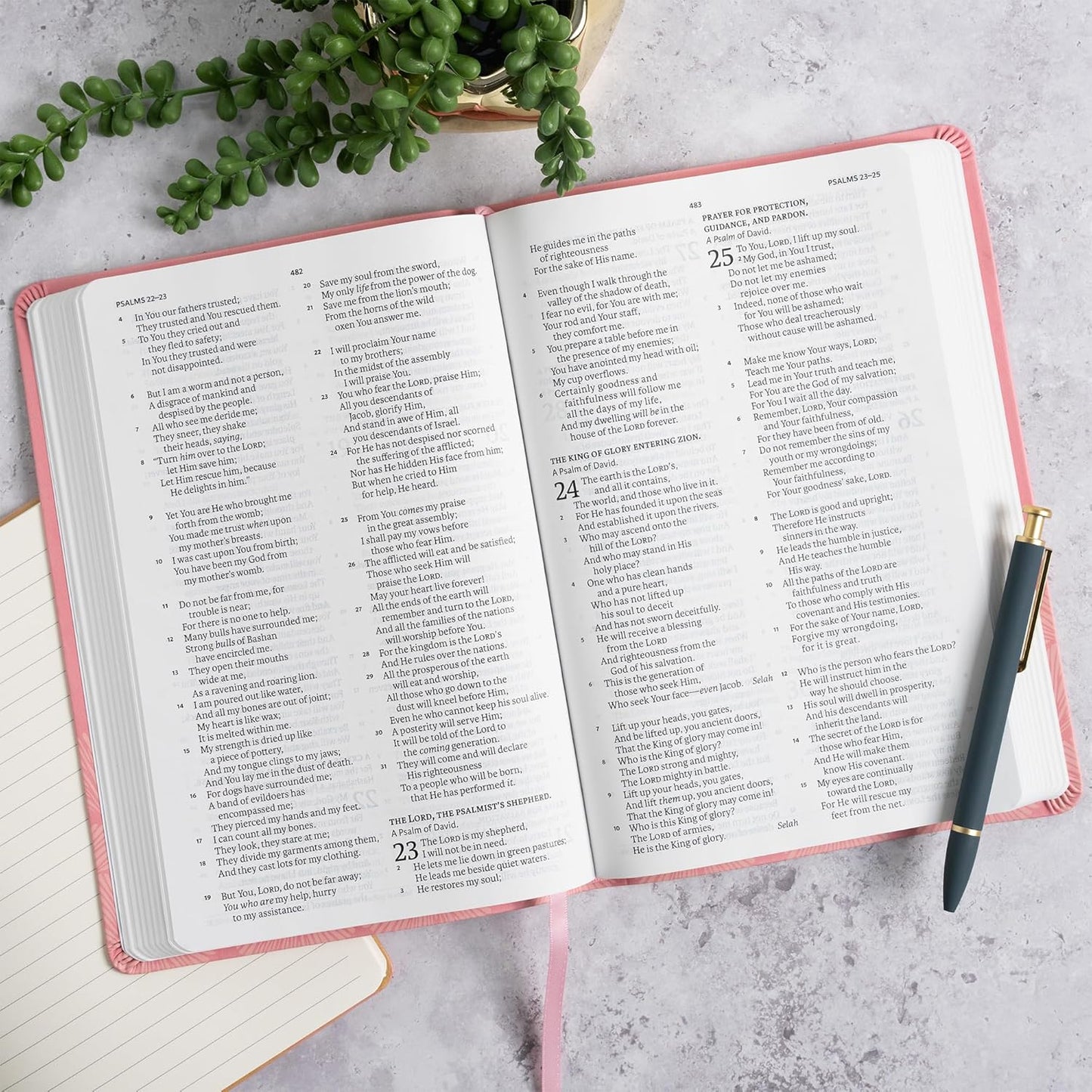 NASB Leathersoft Thinline Large Print Bible