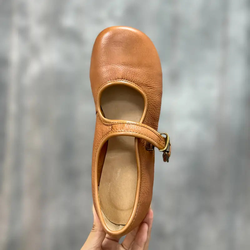 Mary Jane Classic Leather Flats