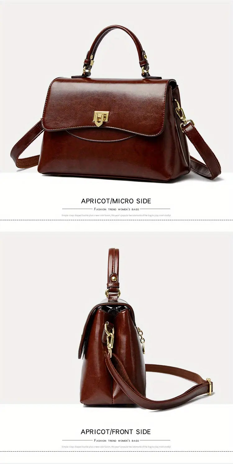 2025 New Vintage Retro Wax Leather Messenger Bags