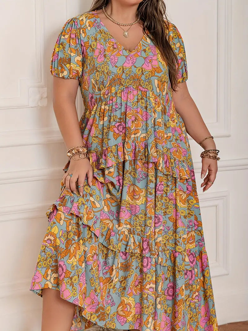 Rustty Dustty Plus Size Viscose Boho Dress