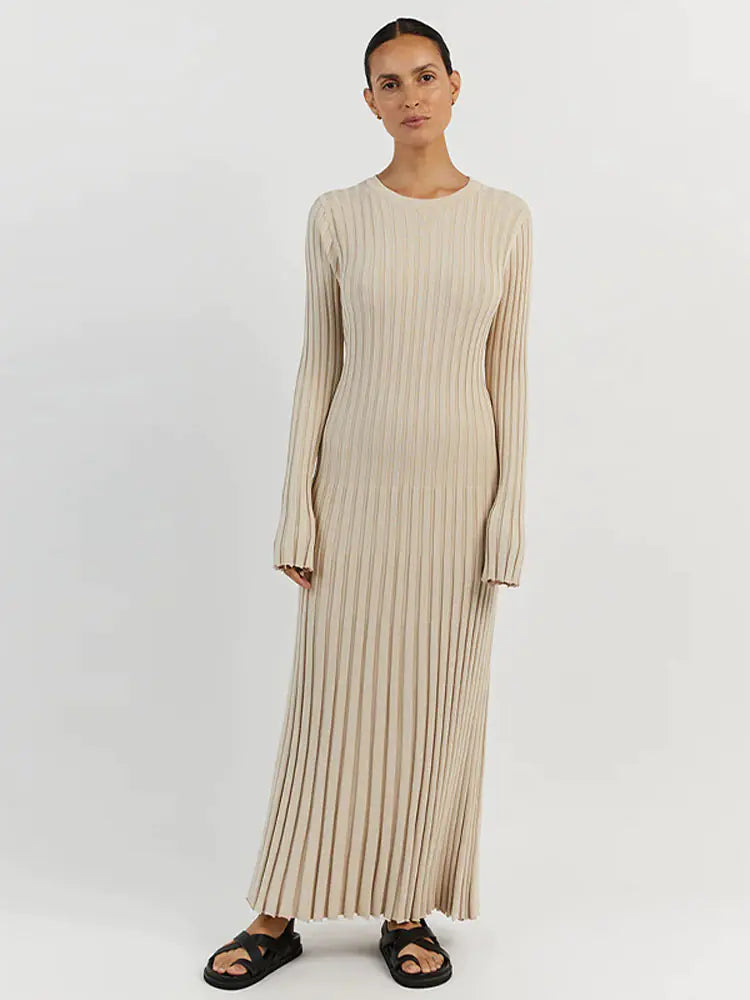 Ribbed Knit Maxi Dresses