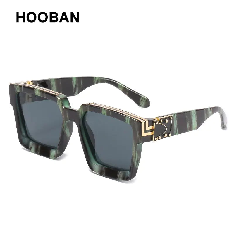 HOOBAN Millionaires Designer Square Sunglasses