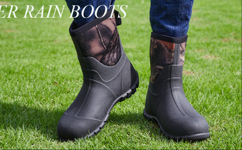 BOGS Waterproof Neoprene Mid Rise Rain Gumboots