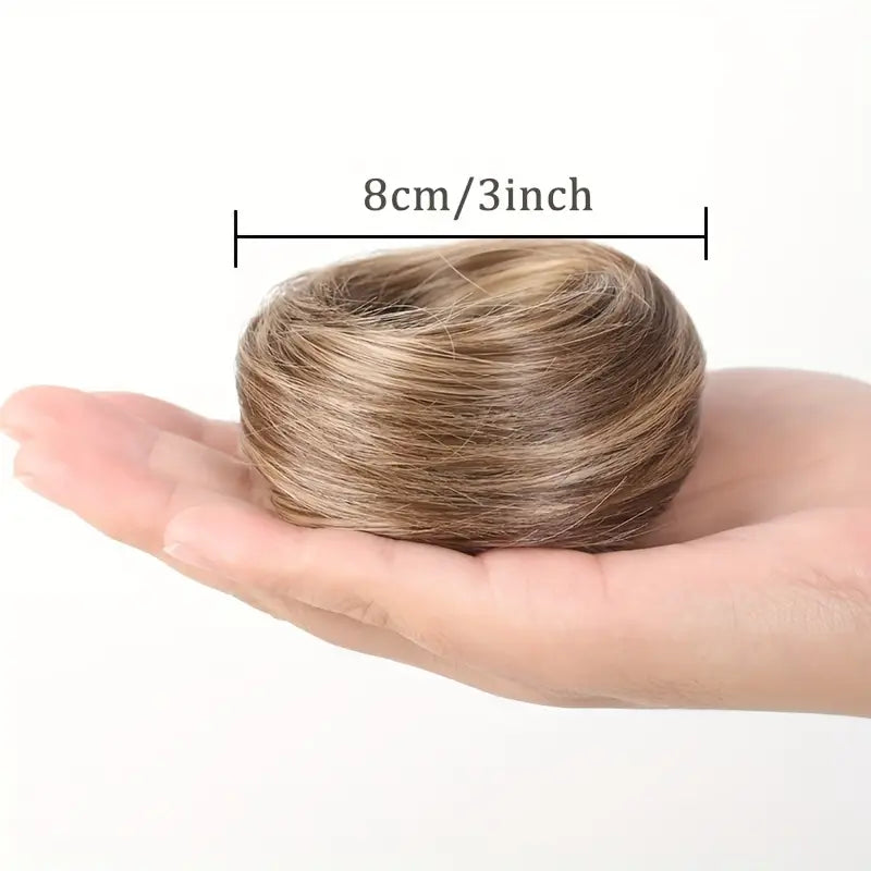 Synthetic Hair Bun Donut Extension Scrunchie