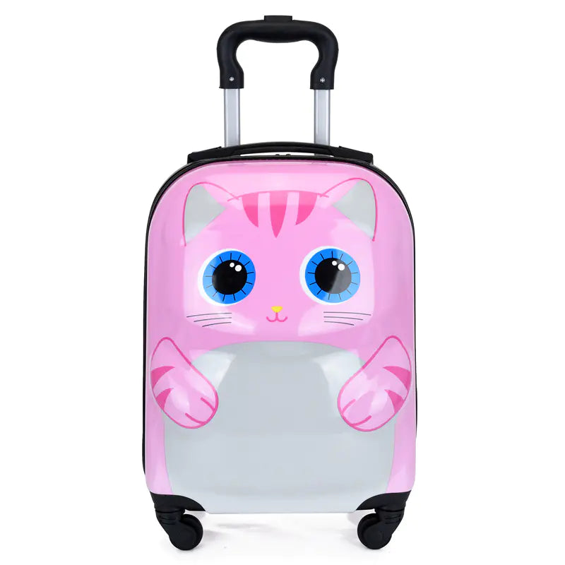 3D Cartoon Animal Rolling Luggage Suitcases