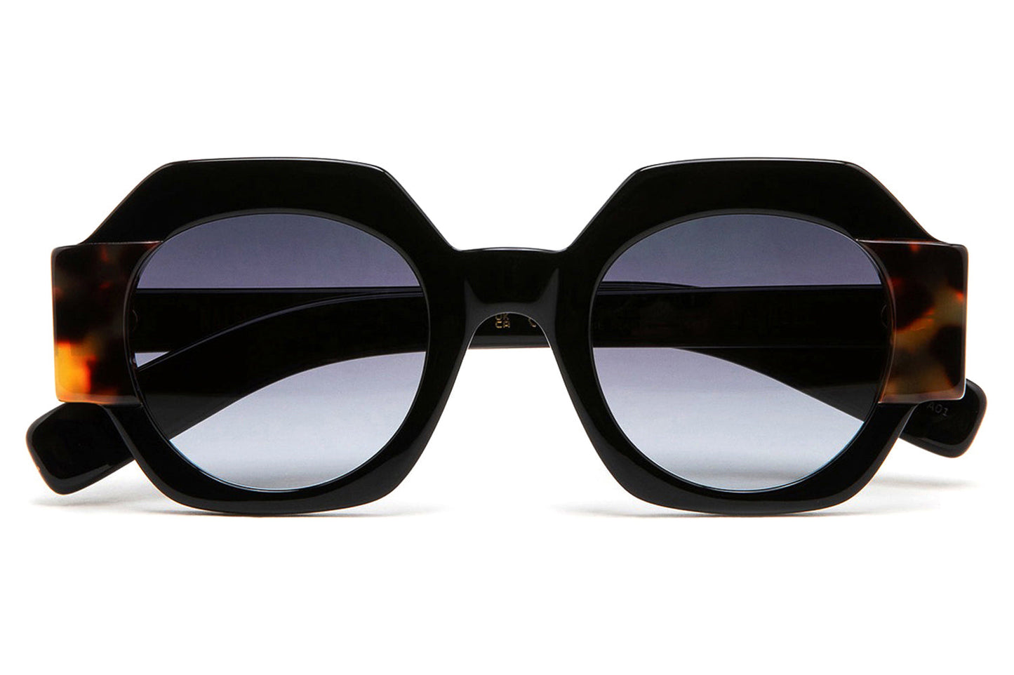 Ohemado Retro Flat-Top Round Designer Sunglasses