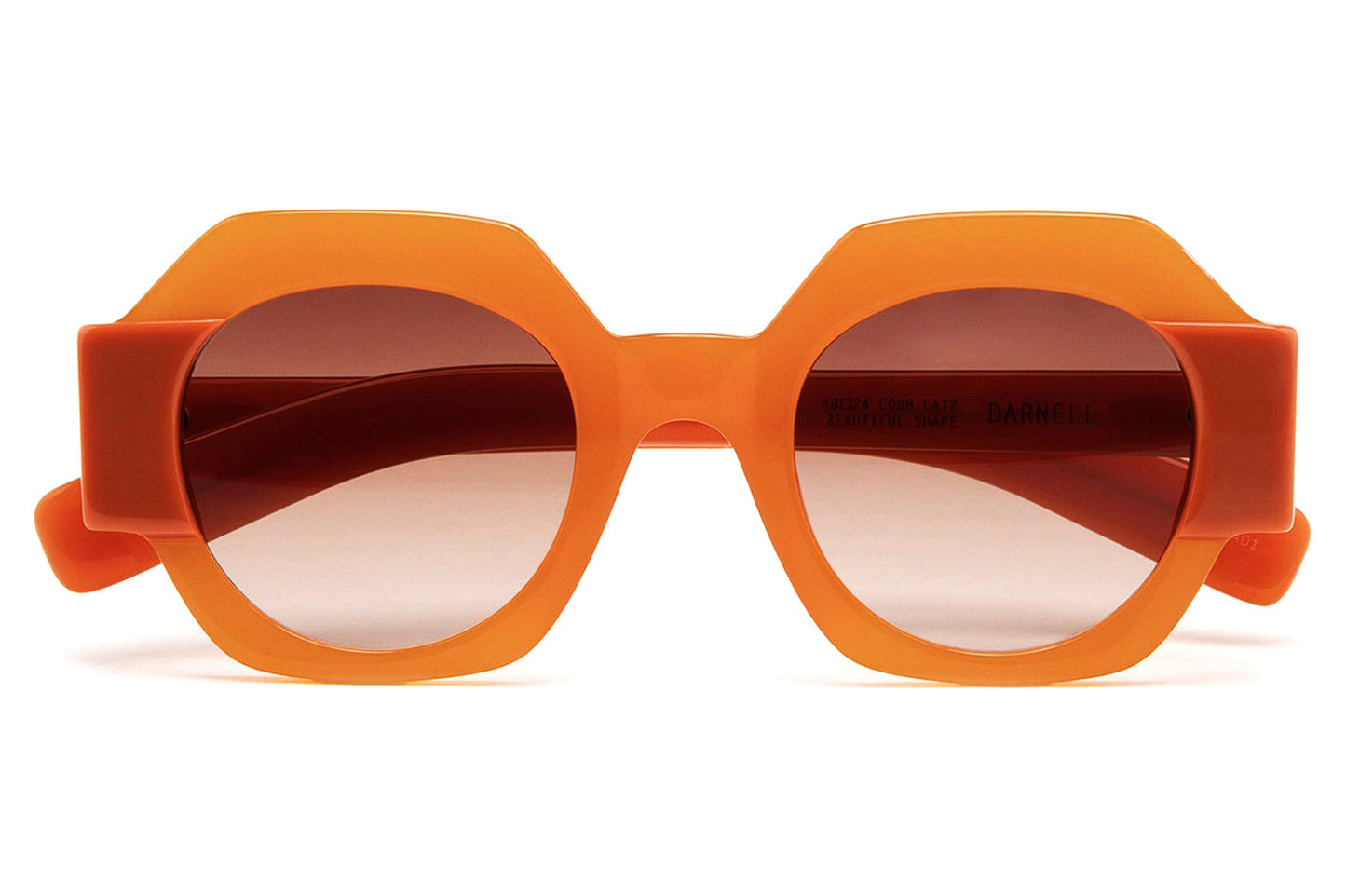 Ohemado Retro Flat-Top Round Designer Sunglasses