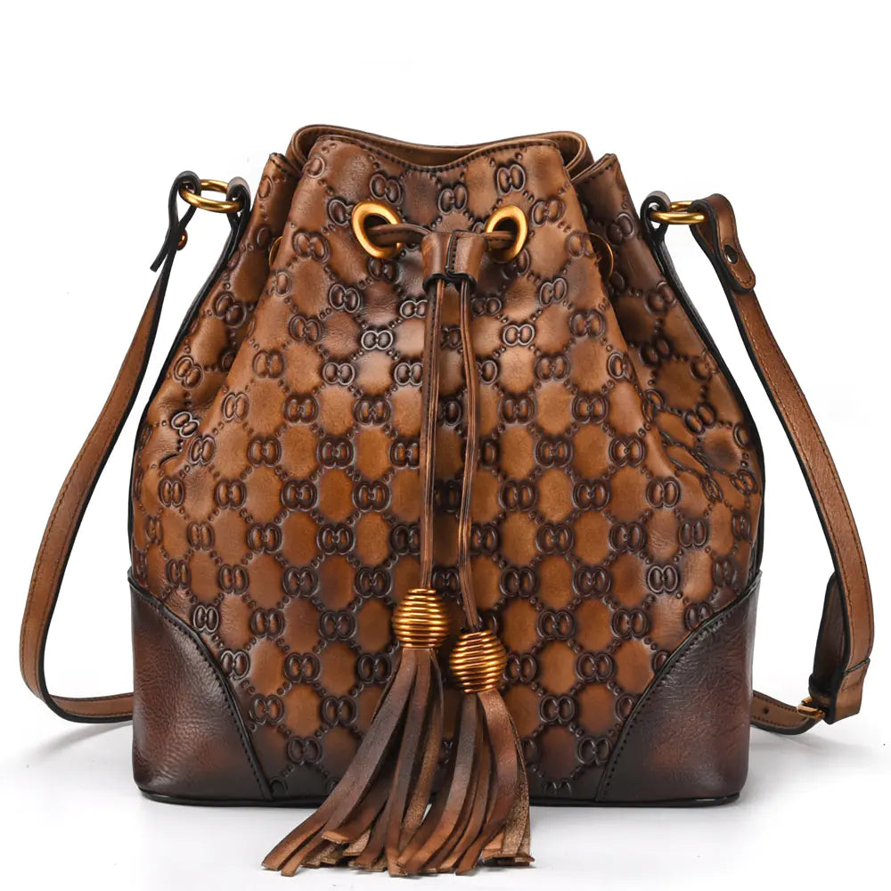 Vintage Leather Bucket Bags