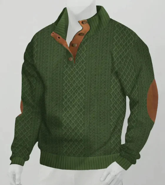 Classic Jacquard Pullover Sweatshirt