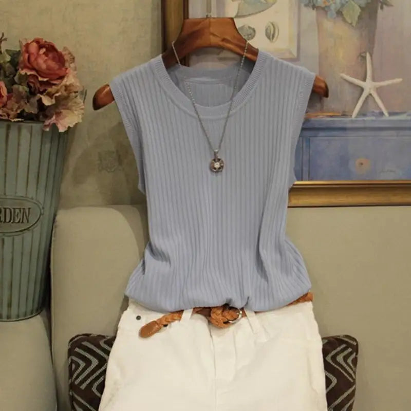 Basic Ribbed Sleeveless Chloe Top