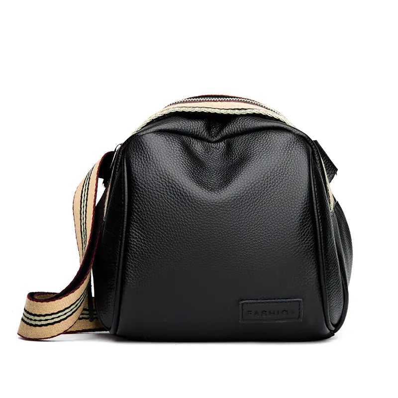 Annmouler Genuine Cowhide Leather Saddle Handbags