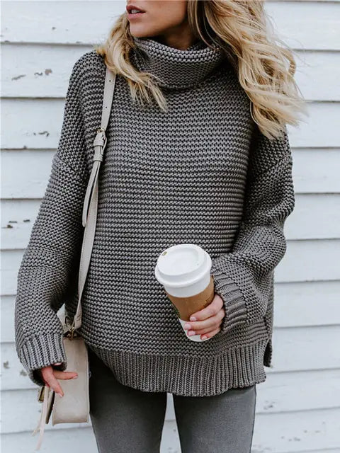Turtleneck Chunky Knitted Sweater