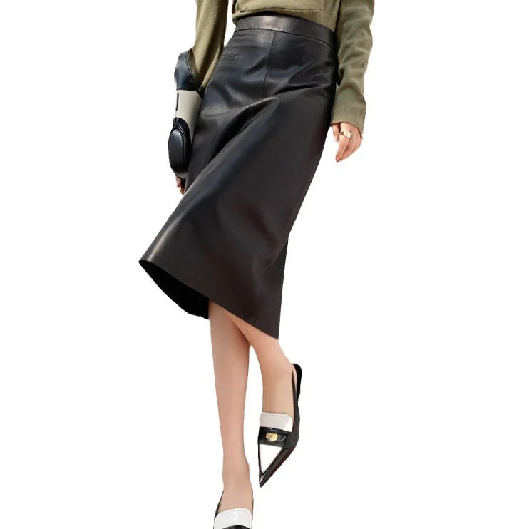 ICONIC Genuine Leather Skirt
