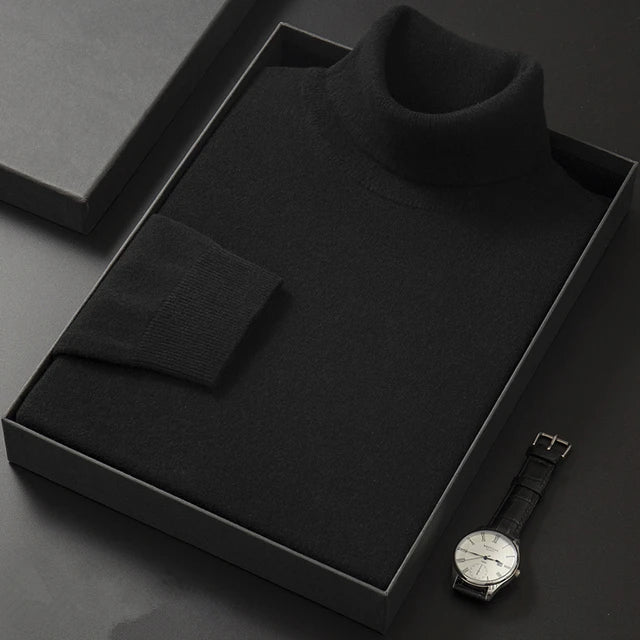 Giovanni Cashmere Turtleneck Sweater