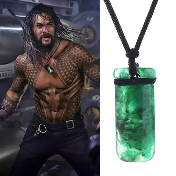 Aquaman Resin Greenstone Pendant