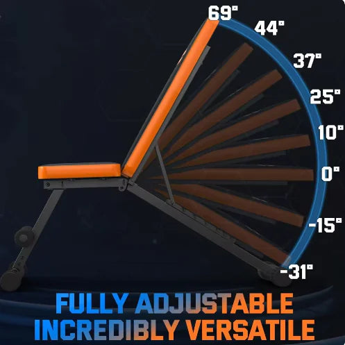 Adjustable Foldable Home Gym Weight Bench