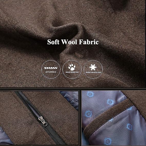 Wool Trench Coat with Removable Quilted Vest