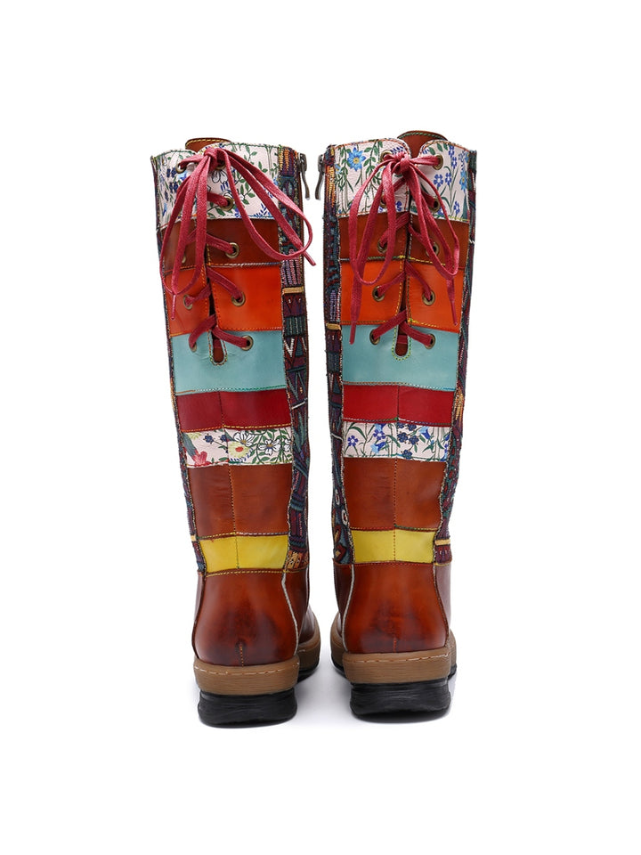 Handmade Genuine Leather Bohemian Long Boots