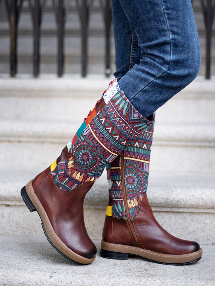 Handmade Genuine Leather Bohemian Long Boots