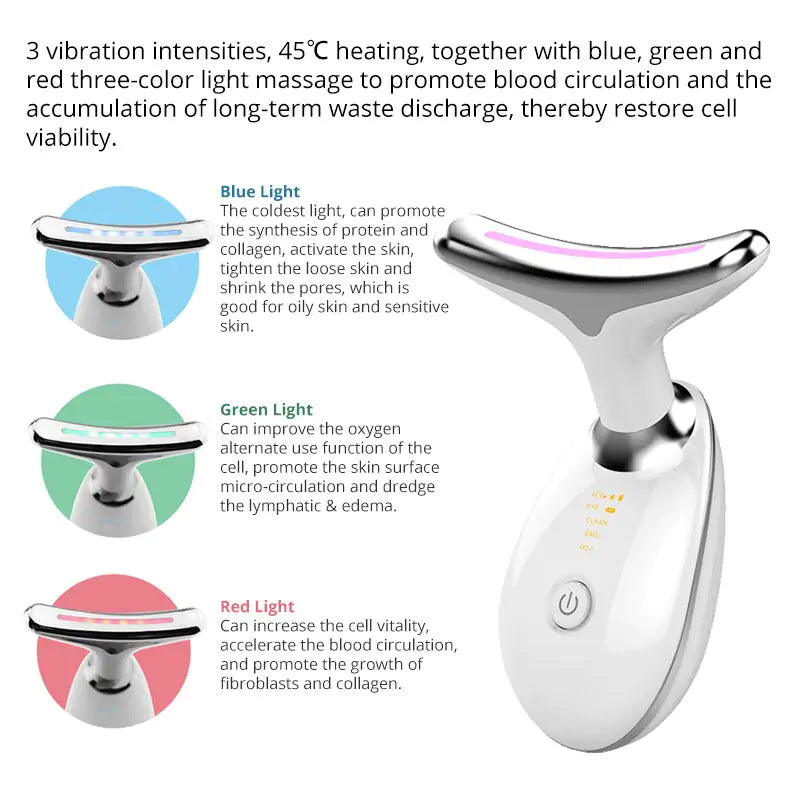 LED Photon Beauty Facial Massager