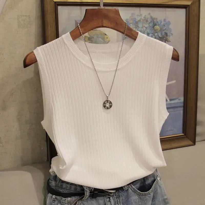 Basic Ribbed Sleeveless Chloe Top