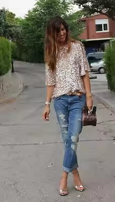Chic Vibe Sequin T-Shirts