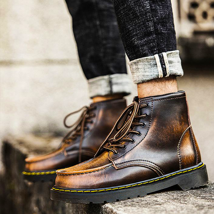Randolph Cowhide Leather High-Top Boots