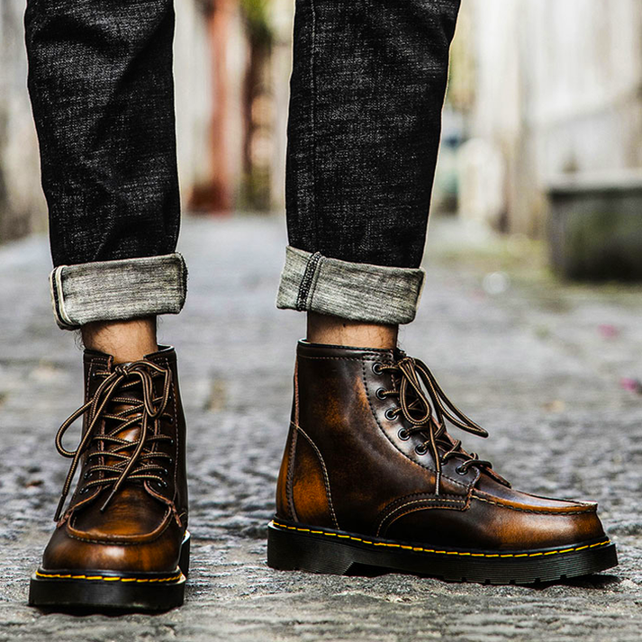 Randolph Cowhide Leather High-Top Boots
