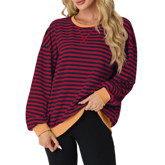 Casual Loose Striped Sweaters