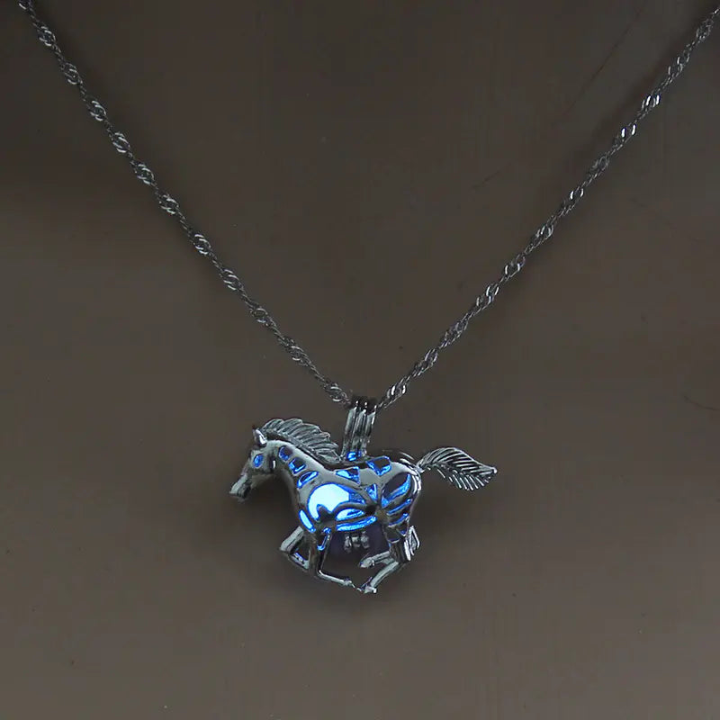 Luminous Horse Necklace