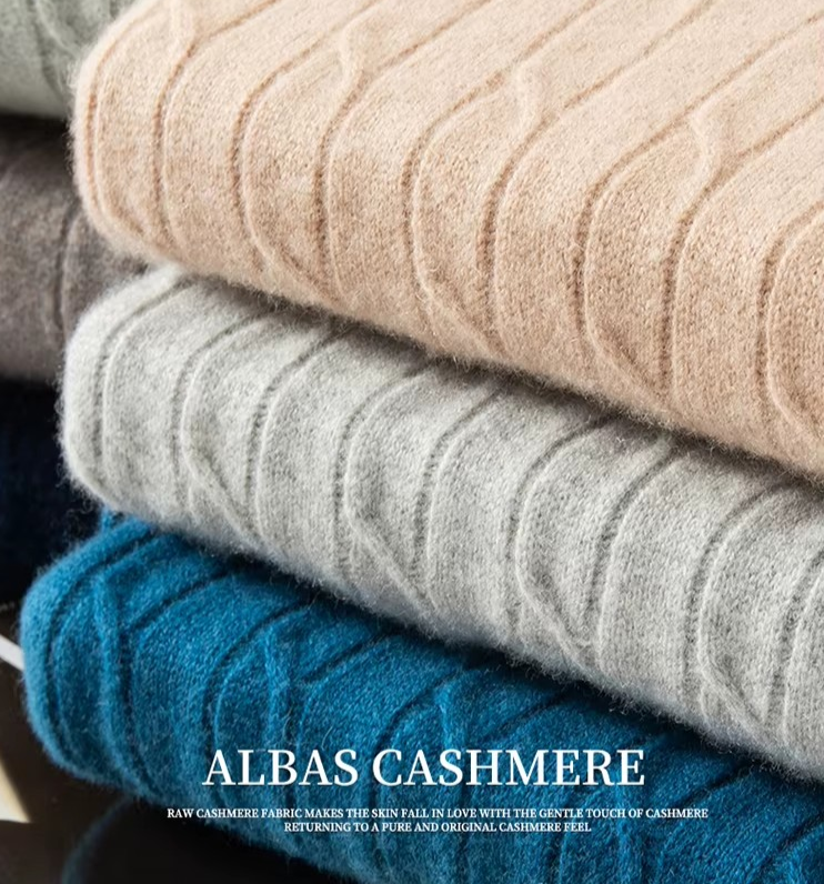 Davinci Pure Albas Cashmere Cable Pullover