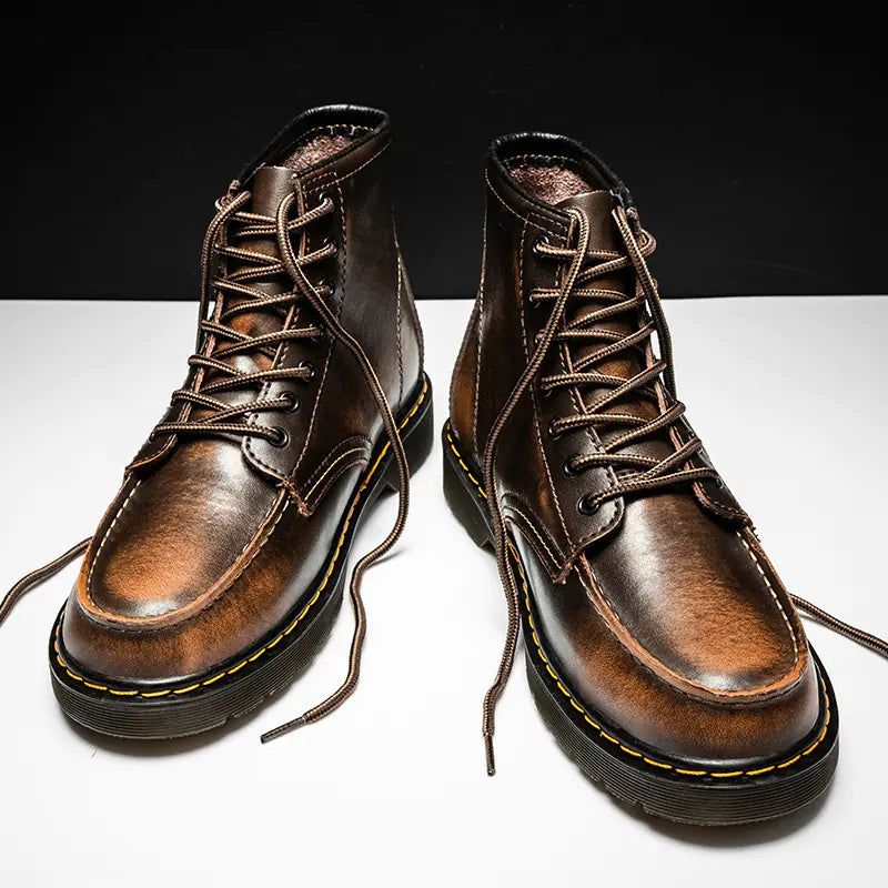 Randolph Cowhide Leather High-Top Boots