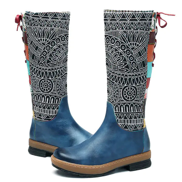 Handmade Genuine Leather Bohemian Long Boots