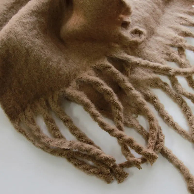 Cashmere Scarf with Tassels
