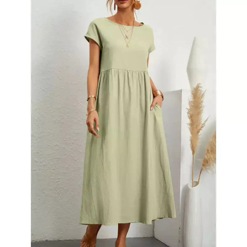 Fernanda Maxi Linen Dresses
