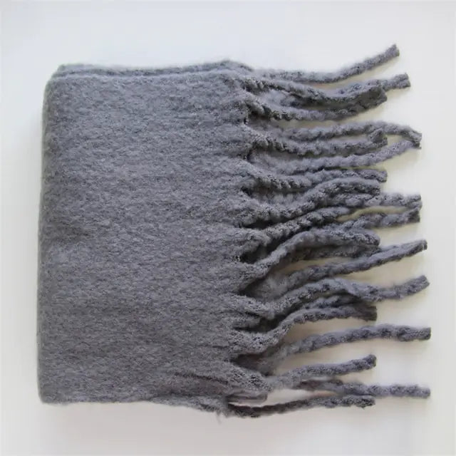 Cashmere Scarf with Tassels