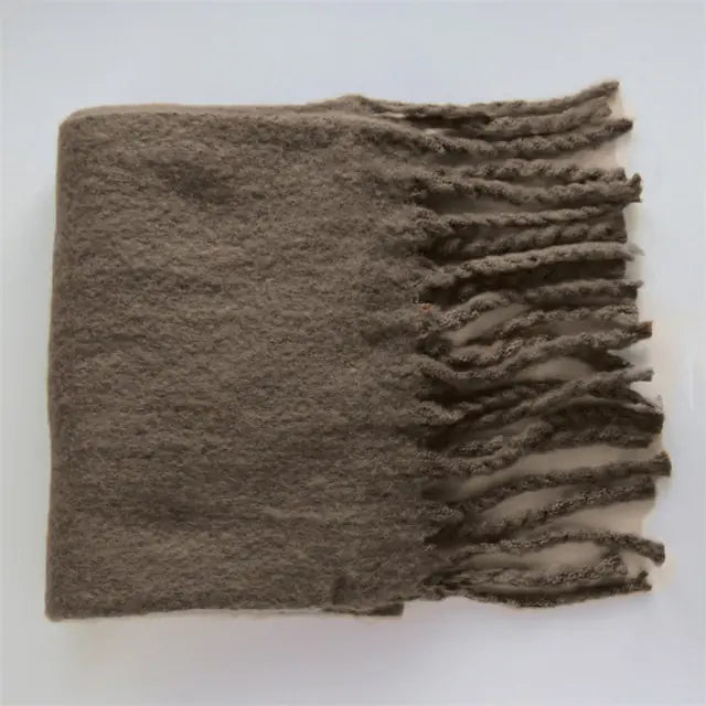 Cashmere Scarf with Tassels