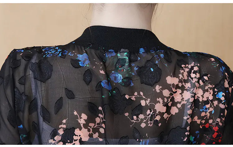 Chiffon Bomber Jackets