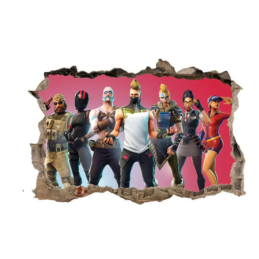 3D Fortnite PVC Wall Stickers