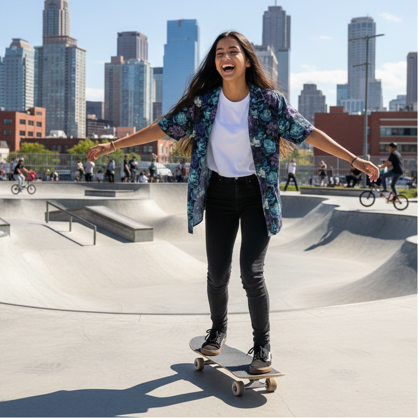 Hawaiian BloomZ Boxy Shirt