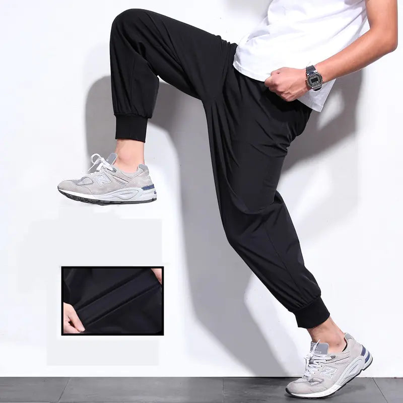 Oversized Black Casual Sweatpants
