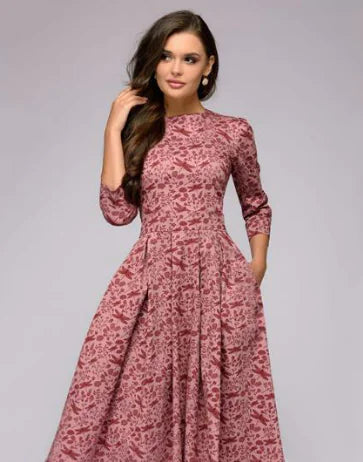 Gemma A- Line Vintage Polyester Dress