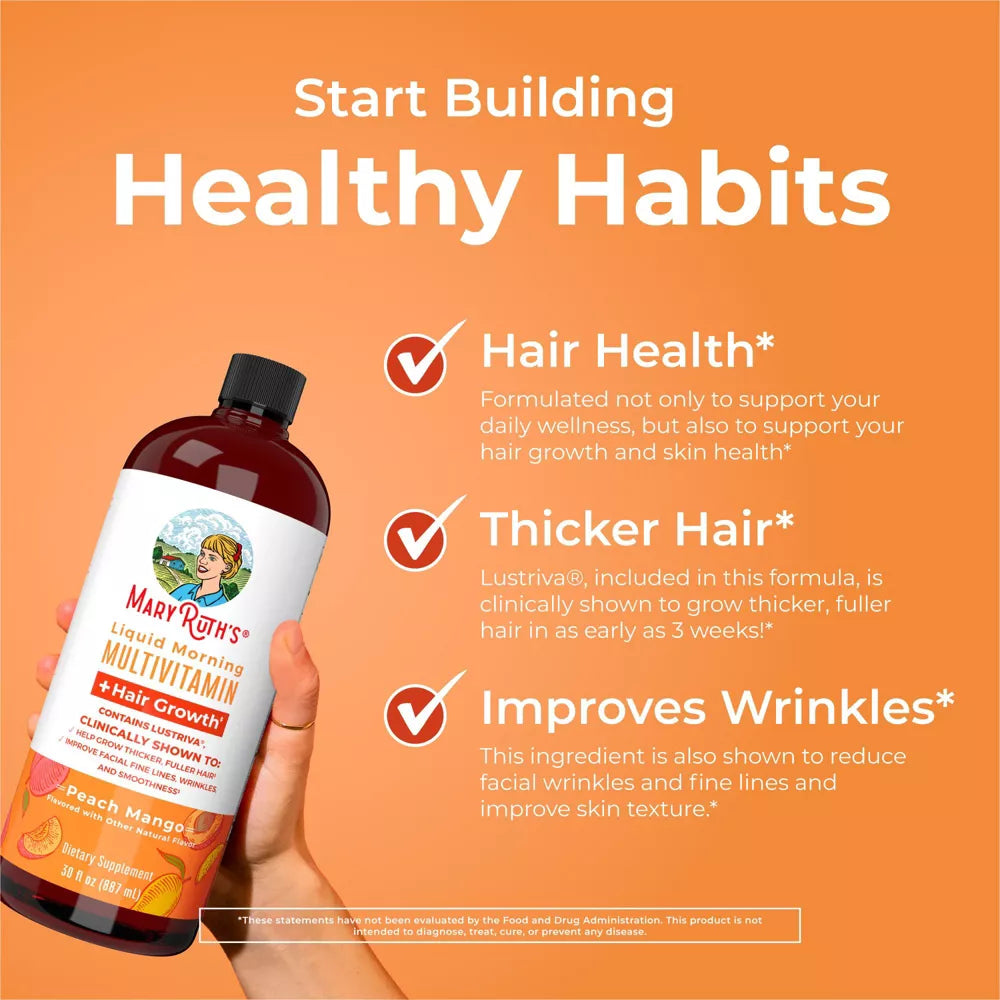 Mary Ruth's Liquid Morning Multivitamin + Hair Growth